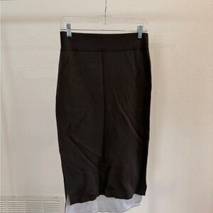 DKNY Black High Low Skirt